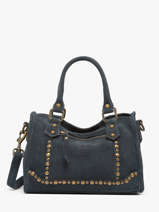 Cross Body Tas Houston Leder Basilic pepper Blauw houston BHOU72